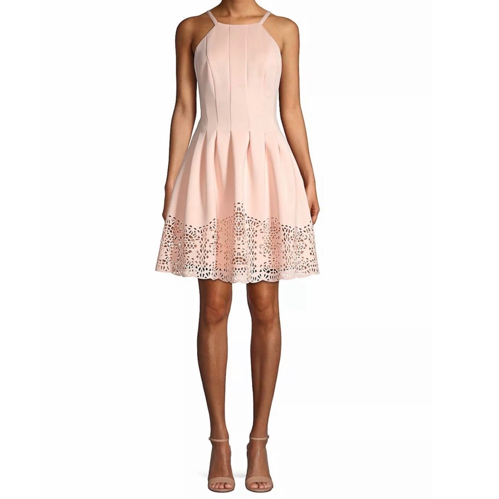 Vince Camuto Laser-Cut Fit & Flare Dress, size 10